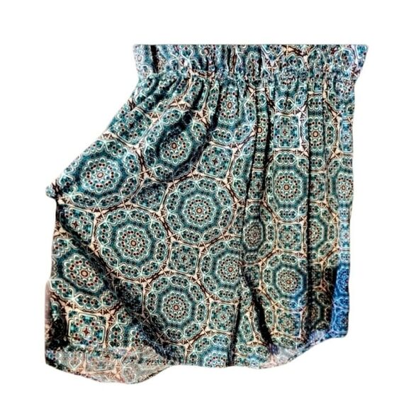 𝅺charlotte Russe romper New with tags  Green and blue Juniors Size XS - Picture 3 of 10